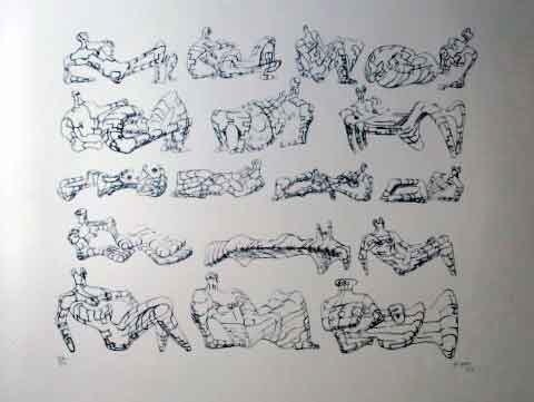 Seeventeen Reclinning Figures