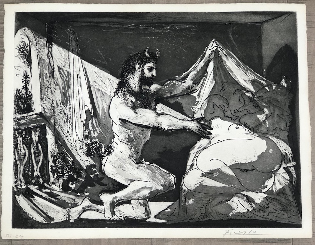 Fauno descubriendo a una mujer