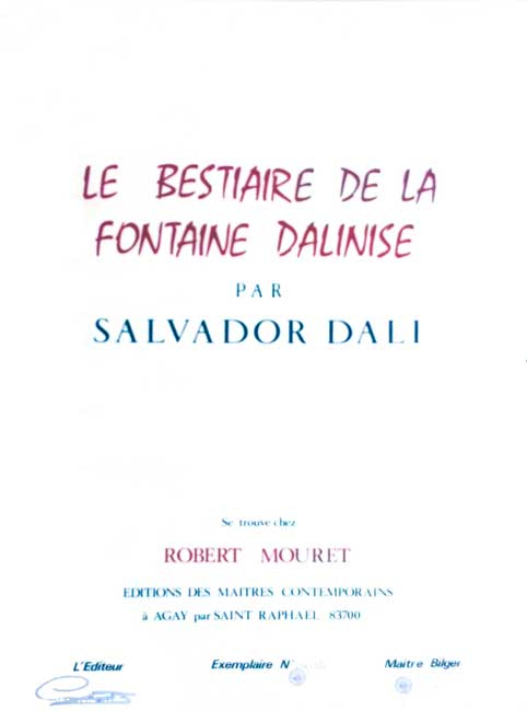2. Le Bestiaire De La Fontaine Dalinise 2