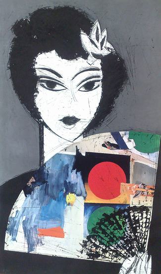 Dama con Abanico II (Jasper Johns)