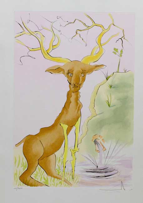 Le Cerf Se Voyant Dans L'Eau 2