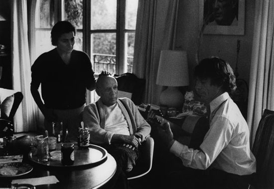 Picasso con Jacqueline y Manitas de Plata